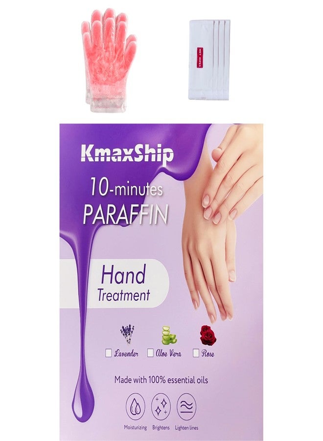 KmaxShip 10-Minute Paraffin Hand Treatment, Home Hand Wax Spa Treatment Gloves, Rose, One-Pair - Image 1